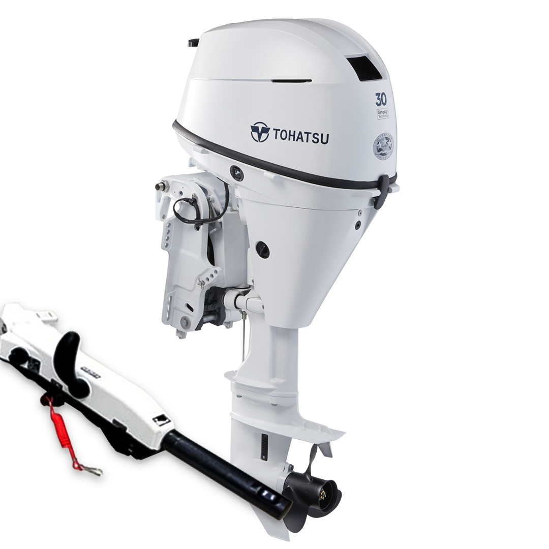 Tohatsu MFS30DWETL Outboard Motor w/ Multi Function Tiller Handle
