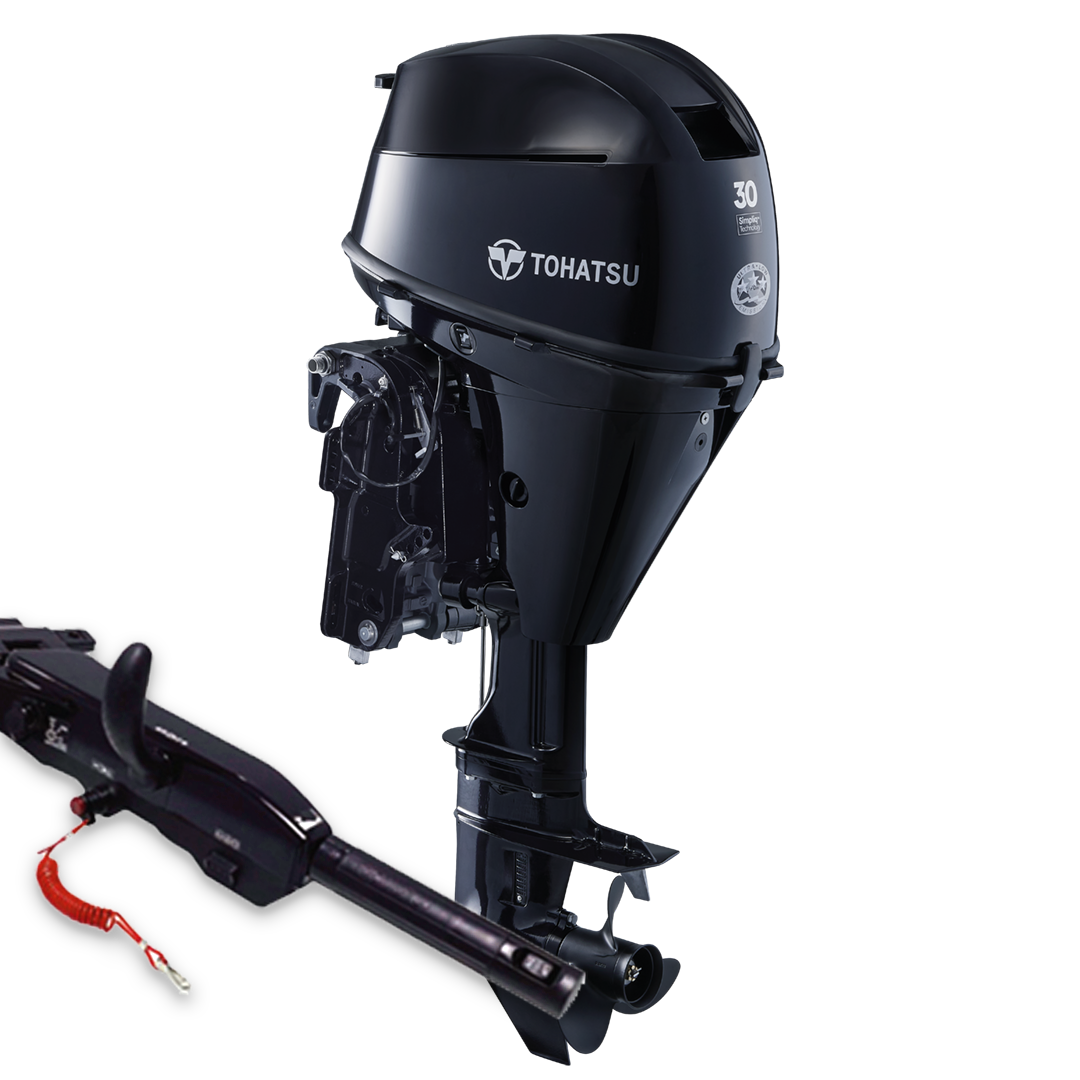Tohatsu MFS30DETL Outboard Motor w/ Multi Function Tiller Handle